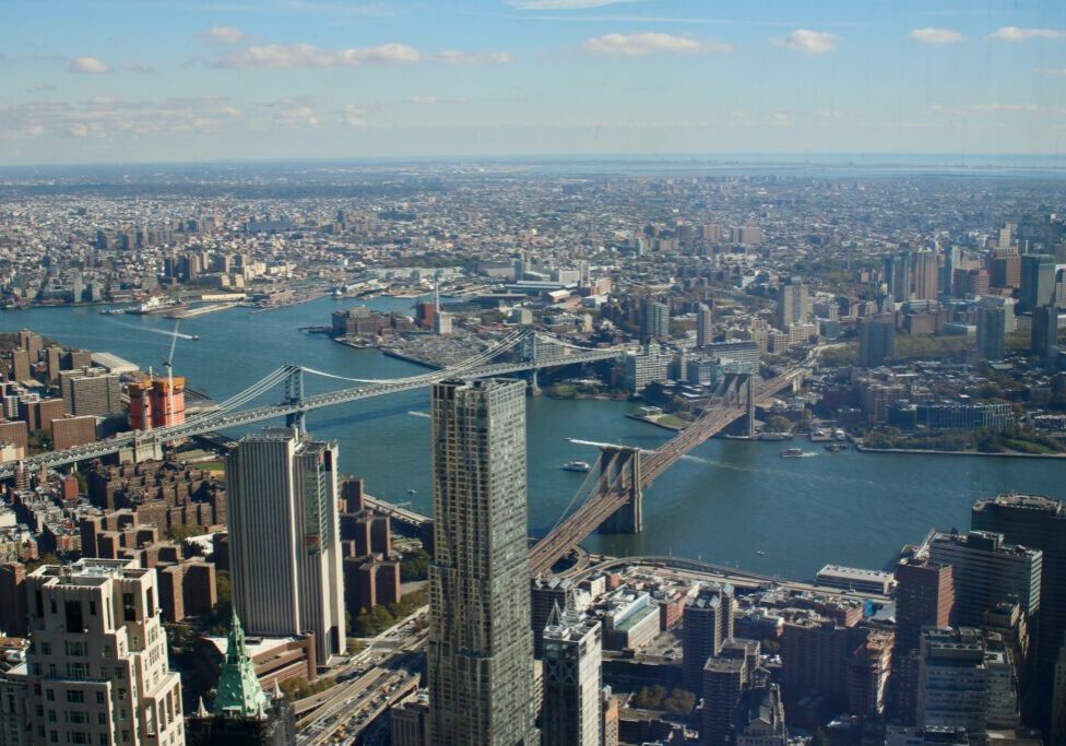 A panoramic view of New York City.